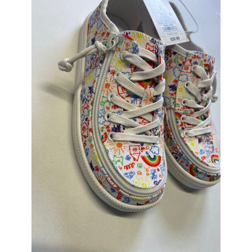 Billy Footwear Doodle Low Top Shoes-Multi Color- Size 2 - Picture 2 of 4